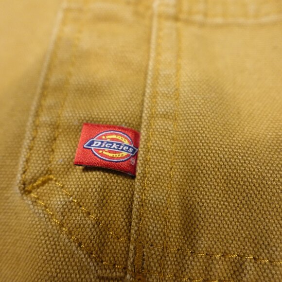 Dickies Duck Canvas Overalls Women’s Medium Brown Workwear Utility - Picture 3 of 13
